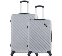 Ensemble de 2 valise grand format et valise weekend cité - gris gris G