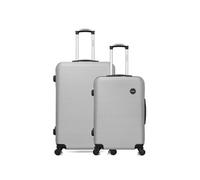 Ensemble de 2 valise grand format et valise weekend london - gris