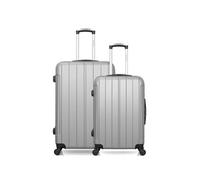 Ensemble de 2 valise grand format et valise weekend napoli - gris