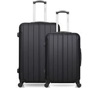 Ensemble de 2 valise grand format et valise weekend napoli - noir