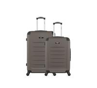 Ensemble de 2 valise grand format et valise weekend opera - marron