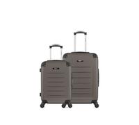 Ensemble de 2 - valise weekend et valise cabine opera - marron