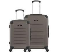 Ensemble de 2 - valise weekend et valise cabine opera - marron
