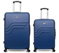 Ensemble de 2 valises rigides grand format 75cm et valise weekend 65cm queens - marine marine G