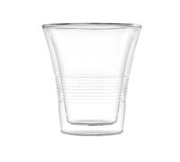 Ensemble De 2 Verres Isolants En Borosilicate, 330 Ml, Transparent H&H Neuf
