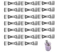 Ensemble de 20 dispositifs de centrage de mèche de Bougie en métal - Titulaire de Noyau en Acier Inoxydable pour Fabrication de Bougies Artisanales - pour Bricolage à Domicile