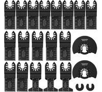 Ensemble de 20 lames universelles pour scie oscillante,Accessoires à dégagement rapide compatibles avec Fein Multimaster, Bosch,