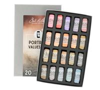 Ensemble de 20 pastels tendres roul s la main Jack Richeson, valeurs 6 8, portraits (paquet de 1)