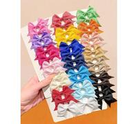 Ensemble de 20 pinces à cheveux colorées en forme de queue de papillon, simples mais ludiques. Que vous portiez une queue de cheval ou une tresse, les couleurs sont aléatoires. Une simple pince ajoute