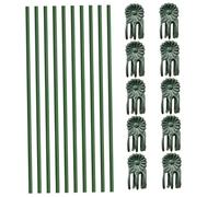 Ensemble de 20 piquets et Clips pour orchidées, bâtons de Support pour Plantes Vertes 15, 8 Pouces avec Clips réglables pour Un Guidage Doux des tiges, Utilisation en intérieur et en extérieur, PIQ