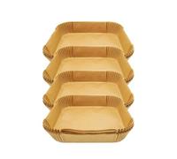 Fackelmann Moules en papier pour air fryer – 200 pièces carrés 20 cm