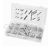 Ensemble de 200 ressorts de compression en acier au carbone | Kit d'assortiment de ressorts d'extension de 20 tailles | Ressorts robustes pour jouets/outils/électronique |