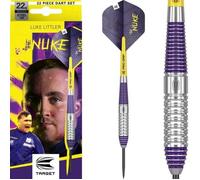 Ensemble de 22 pièces de fléchettes en laiton Target Luke Littler - Pointe en acier