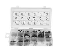 Ensemble de 225 bagues de retenue, bague de retenue à pression interne et externe avec boîte, boîte d'assortiment de circlips portable de 18 tailles pour fixations industrielles