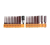 Ensemble de 23 embouts de tournevis, embouts hexagonaux en acier S2 de 60 mm à haute précision avec 2 adaptateurs pour perceuse électrique et tournevis manuels, tailles métriques