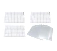 Ensemble de 23 feuilles de découpe, tapis de découpe flexible et résistant, lavable, matériau de gabarit, tapis de découpe robuste pour l'artisanat et les machines de découpe,