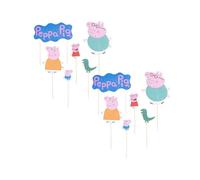 Ensemble de 24 décorations de gâteau d’anniversaire Dr. Oetker Peppa Pig