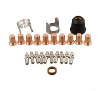 Ensemble de 24 entretoises d'électrodes for Torche de découpe Plasma Harbor for Freight 62204, Comprenant électrodes, Buses, Bouclier, Supports et Anneau de tourbillonnement.
