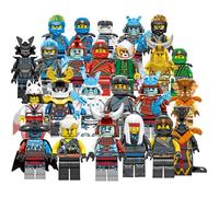 Ensemble de 24 mini figurines Ninjago Kai Jay Sensei Wu Master, blocs de construction, jouets