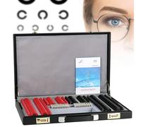 Ensemble de 266 lentilles d'essai optiques pour optométrie professionnelle : monture, test d'optométrie, outils d'opticien, hôpitaux, magasins de lunettes, centres d'ophtalmologie.