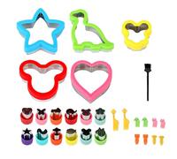 Ensemble de 28 Emporte-pièces, Sandwiches Cutter Animaux, en Acier Inoxydable, Diverses Formes et Tailles, Adapté pour le Pain, les Biscuits, les Sandwichs, les Formes de Légumes et de Fruits