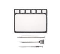 Ensemble de 3/4 pièces de perles avec plateau en feutre antidérapant 6 compartiments en acier inoxydable pour bijoux, outils, tapis de bricolage, organiseurs compacts