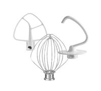 Ensemble de 3 accessoires for batteur sur socle: fouet métallique rechange K45WW, crochet pétrisseur K45DH et palette mélange K45B