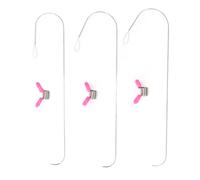 Ensemble de 3 aiguilles à perler en acier inoxydable