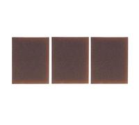 Ensemble de 3 blocs abrasifs double face en éponge de ponçage - Grain moyen 120-180