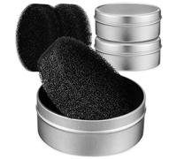 Ensemble de 3 Boîte de Nettoyage Éponge Sèche Réutilisable | Changement de Couleur Rapide, Usage Double Face, Cœurs de Rechange Inclus, Fer et Mousse Polyuréthane