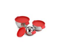 Ensemble de 3 bols avec couvercle et râpe HG04036