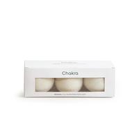 Ensemble de 3 boules de séchage en laine Chakra Wanda, économie d'énergie, adoucissant anti-plis, en laine naturelle, boules blanches antistatiques