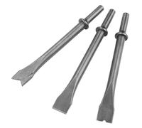Ensemble de 3 Burins à Marteau Pneumatique de qualité Supérieure, Burins Pneumatiques à Tige Longue pour la Démolition de Maçonnerie et de Béton, L'élimination de la Rouille, la