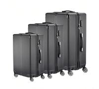 Ensemble de 3 chariots portables en ABS de base, 20", 24", 28", 4 roues universelles, avec poignée télescopique et serrure Introduction:Vous recherchez toujours un chariot capable de transporter de lo
