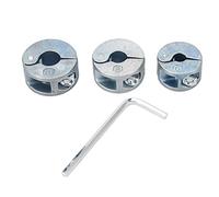 Ensemble de 3 Colliers D'arrêt tope de Broca Foret à Bague de Limite de Perçage avec clé Hexagonale tope de Broca Foret à Bague de Limite de Perçage avec clé Topes de profundidad