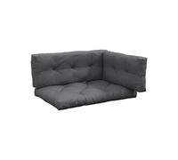 Outsunny Ensemble de 3 Coussins d'extérieur pour Banquette canapé 1 Coussin d'assise 1 Coussins de Dossier et 1 Coussin latéral Gris