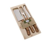 Ensemble de 3 couteaux à fromage jean dubost laguiole chêne pefc