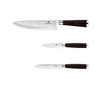 Ensemble de 3 couteaux BERLINGER HAUS en basalte brillant BH-2486