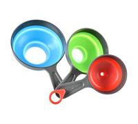 Ensemble de 3 entonnoirs pliables à large ouverture for confiture, huile et liquides - Outils cuisine Pour Huile, BièRe, Transfert De Liquides