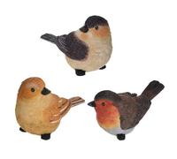 Ensemble de 3 figurines d'oiseaux pour jardin