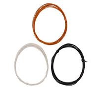Ensemble de 3 fils pour micros de guitare, ligne de remplacement pour micros de guitare avec trois couleurs, câblage en tissu et en métal facile à souder pour la réparation