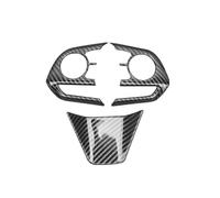 Ensemble de 3 garnitures de boutons de commande de volant pour Harrier Venza XU80 2020-2021 en carbone