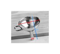 Ensemble de 3 grands entonnoirs en acier inoxydable