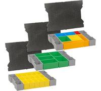 Ensemble de 3 inserts modulaires pour mallette à outils compatible avec L-BOXX G4, comprenant les séparateurs B3, D3, H3 et coussinets de couvercle