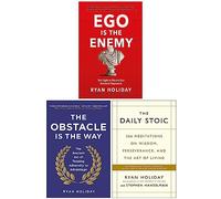 Ensemble de 3 livres Ryan Holiday Collection (Ego is the Enemy [Relié], The Obstacle is the Way, The Daily Stoic)