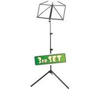 Ensemble de 3 McGrey 100/2 B Pupitre Musique en Noir, Plus Sac