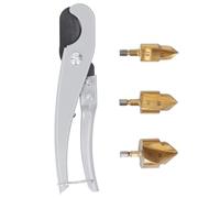 Ensemble de 3 mèches de perçage pour levage PPR, outil de réparation de tuyaux d’eau en plastique à pas gradués, élargisseur de tube en acier à haute teneur en carbone revêtu de Ti