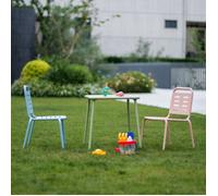 Ensemble de 3 meubles pour enfants Etroubles vert bleu rose