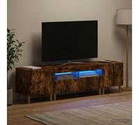 Meuble TV LED 5 pièces avec bandes LED ARNHEM Bois d'ingénierie Slim vidaXL vida
