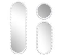 Ensemble de 3 miroirs PEBBLE, cadre blanc